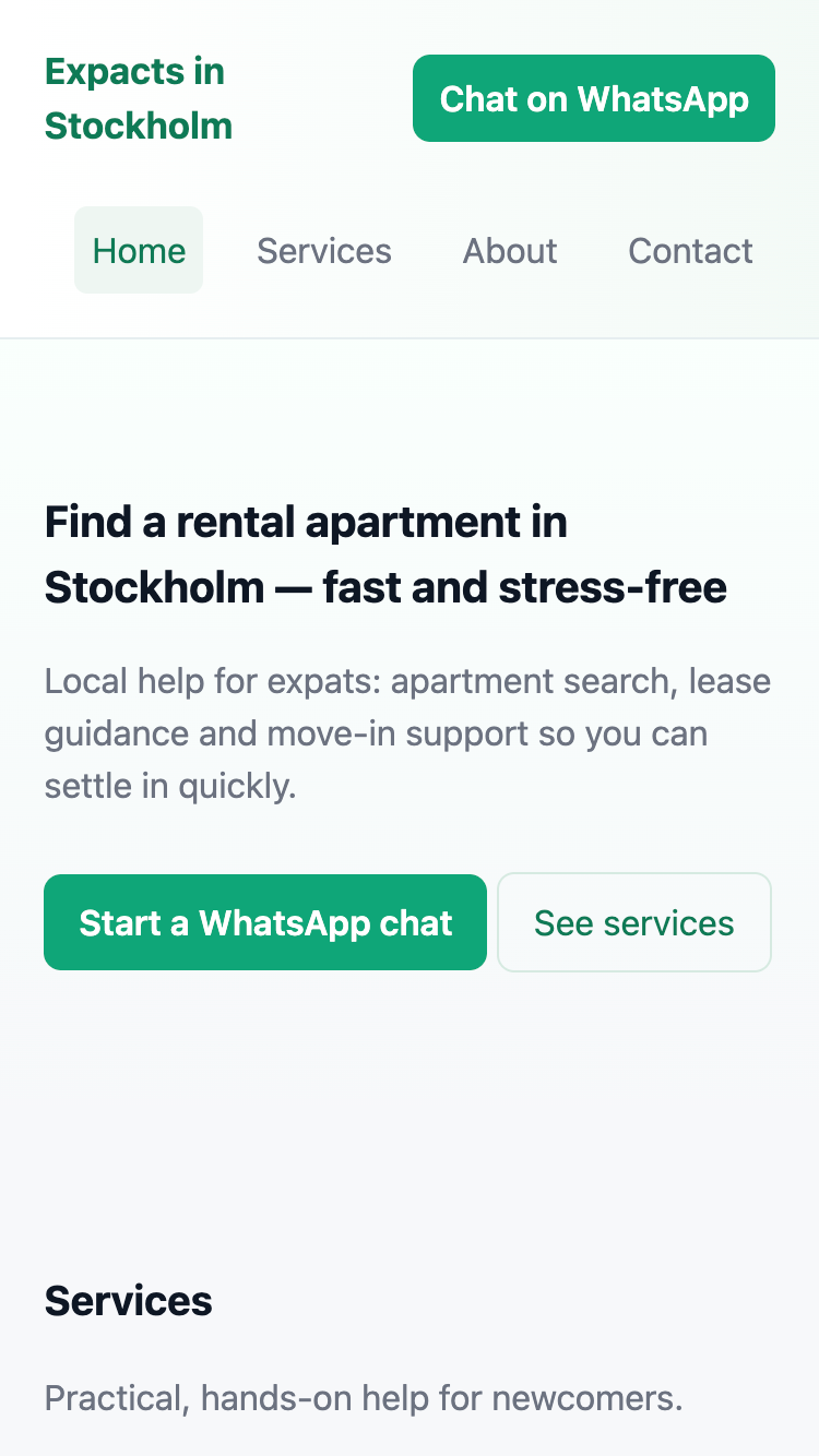 Demo sito Publio — anteprima prima bozza
